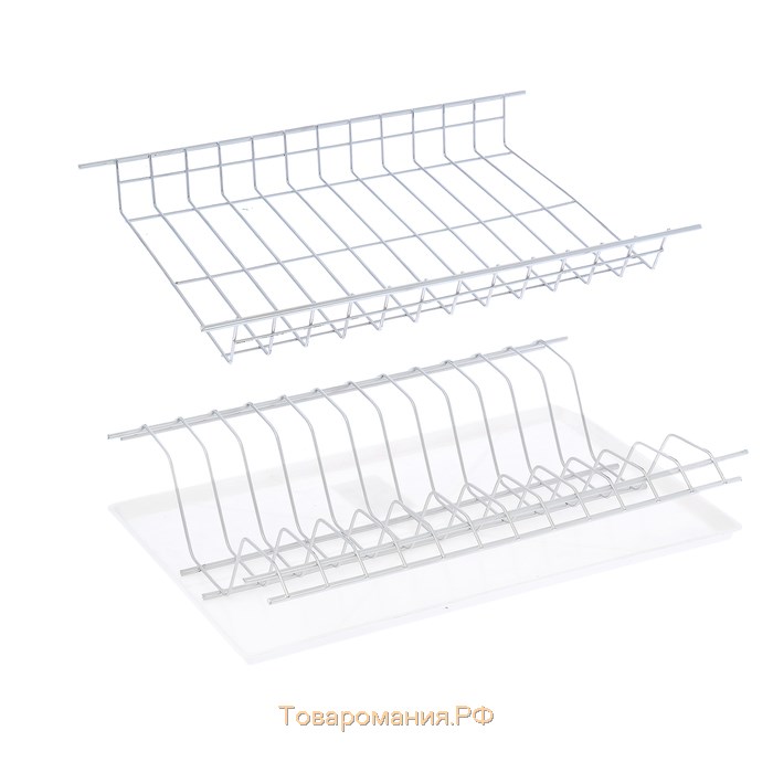 Комплект посудосушителей с поддоном для шкафа 40 см, 36,5×25,6 см, хром