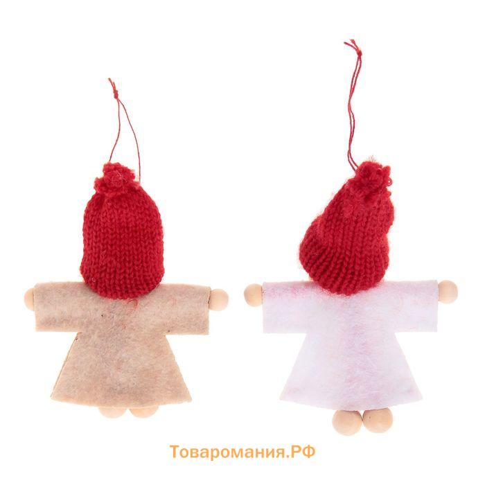 Елочная игрушка «Девочка с косичками», МИКС
