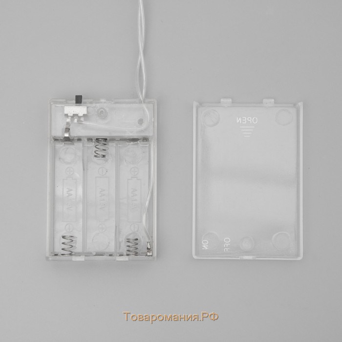 Светодиодная фигура «Олень с колокольчиком» 25 × 30 × 9 см, акрил, 24 LED, батарейки ААх3 (не в комплекте), свечение белое