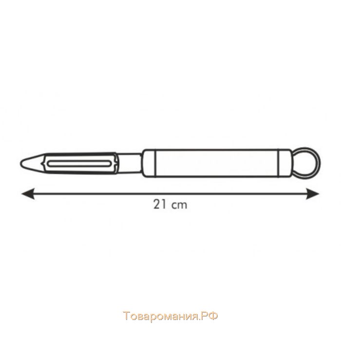 Овощечистка с подвижным продольным лезвием Tescoma President