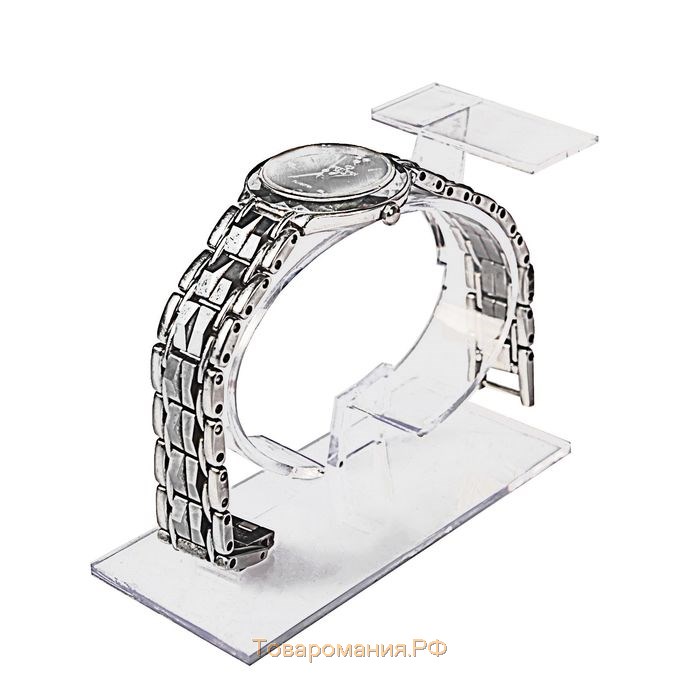 Подставка для часов/браслетов, с ценникодержателем, 3,5×8,5×6 см, оргстекло 2 мм