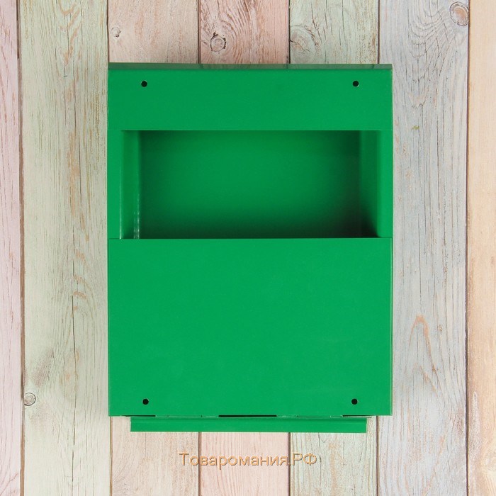 Ящик почтовый с замком, вертикальный, «Почта», зелёный