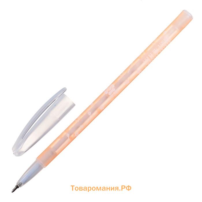 Ручка шариковая, 0.5 мм, стержень синий, корпус с рисунком, цветная, тонированная, МИКС