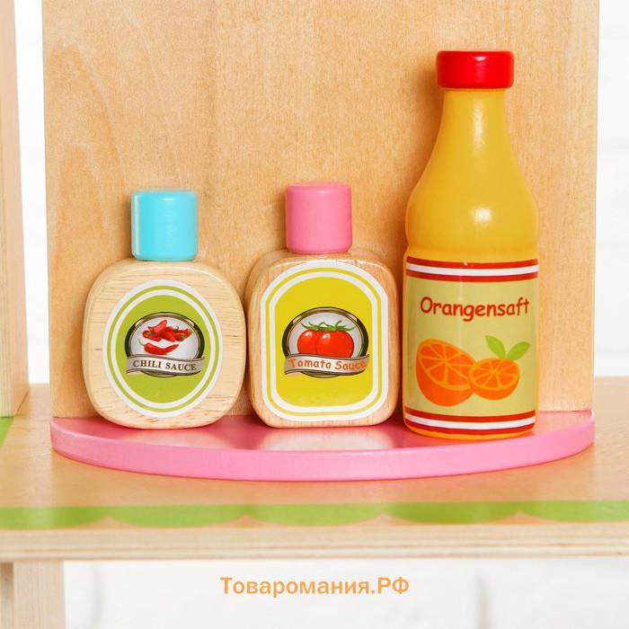 Игровой набор «Играем в магазин», деревянные продукты в наборе