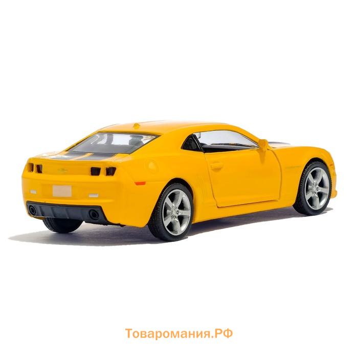 Машина металлическая CHEVROLET CAMARO, 1:32, открываются двери, инерция, цвет красный