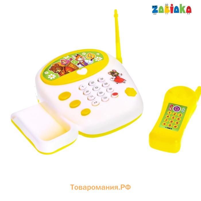 Музыкальный телефончик «Любимые сказки», русская озвучка, цвет жёлтый
