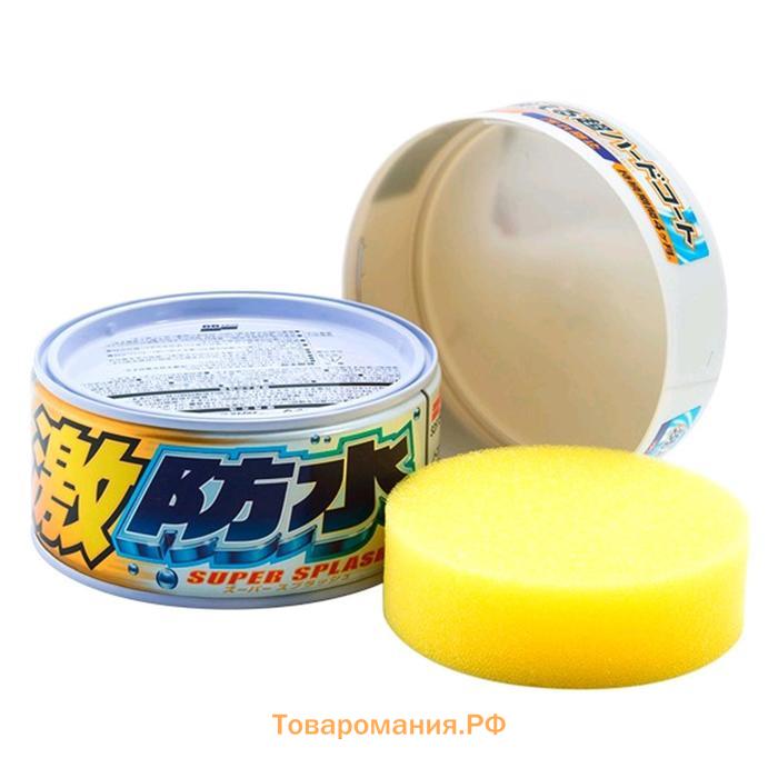 Полироль для кузова защитный Soft99 Water Block Wax для тёмных авто, 300 гр