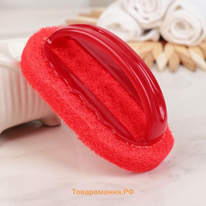 Щётка абразивная с ручкой , 15×8 см, МИКС