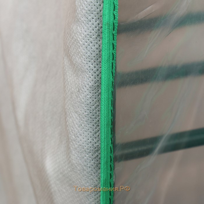 Парник-стеллаж, 4 полки, 160 × 65 × 40 см, металлический каркас d = 16 мм, чехол из спанбонда 60 г/м²