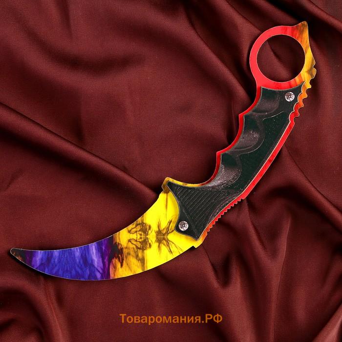 Деревянное оружие «Керамбит, мраморный градиент»
