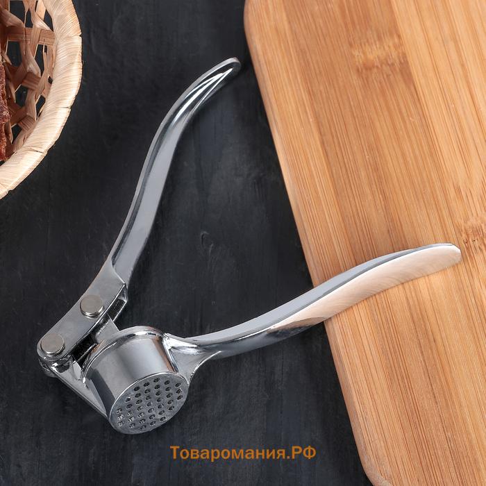 Пресс для чеснока  «Эрнест», 15 см, серебристый