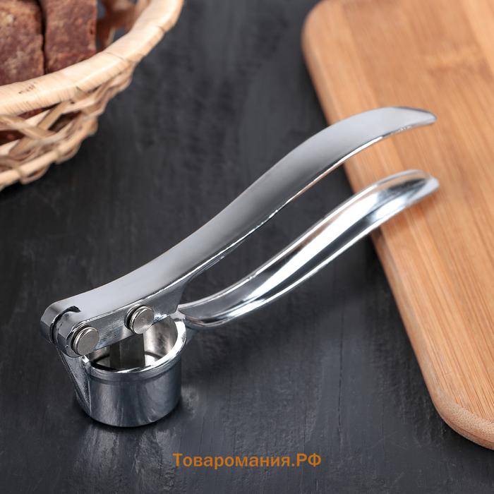 Пресс для чеснока  «Эрнест», 15 см, серебристый