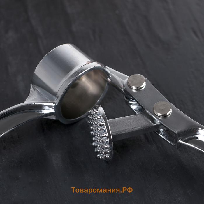 Пресс для чеснока  «Эрнест», 15 см, серебристый