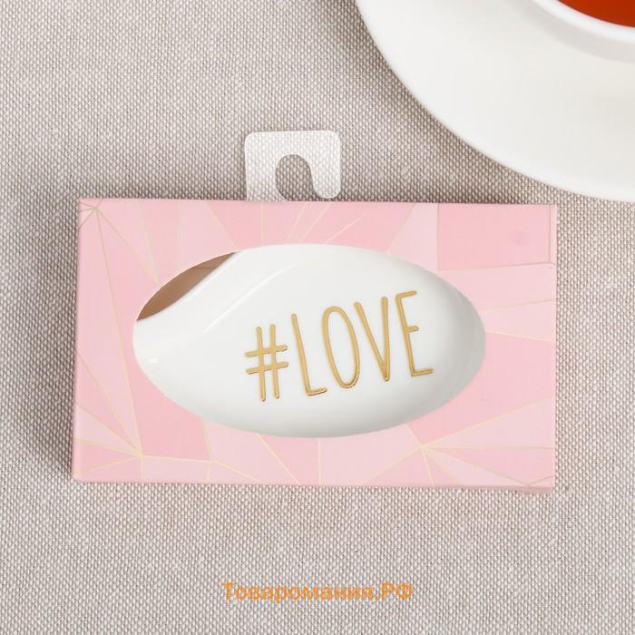 Подставка под чайные пакетики LOVE, 7×10 см
