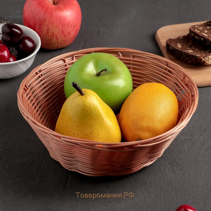 Корзинка для фруктов и хлеба «Капучино», 20×7 см