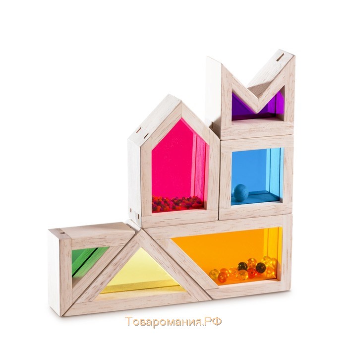 Деревянная игрушка Радужные блоки «Цвет и Звук», со звуковым эффектом