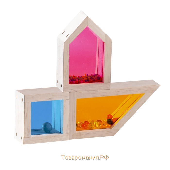 Деревянная игрушка Радужные блоки «Цвет и Звук», со звуковым эффектом