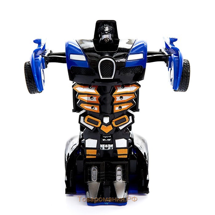 Робот инерционный «Спорткар», трансформируется автоматически при столкновении, цвет МИКС