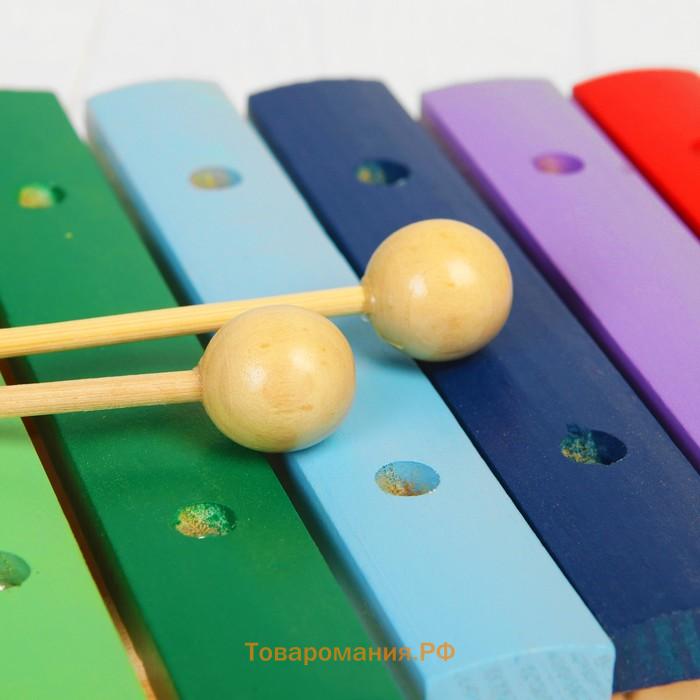 Музыкальная игрушка «Ксилофон», 12 тонов, 2 палочки