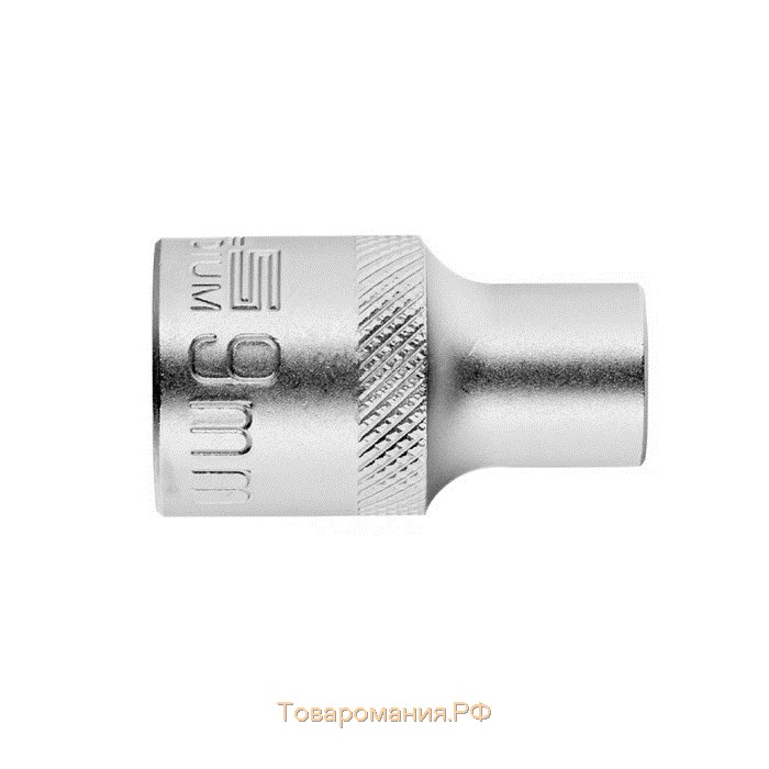 Головка торцевая Stels 13649, под квадрат, 1/2", 9 мм, CrV, двенадцатигранная, хромированная