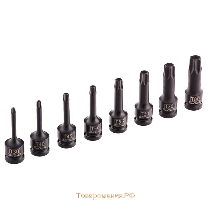 Набор торцевых головок Stels 13999, Torx 1/2", 8 шт., ударные