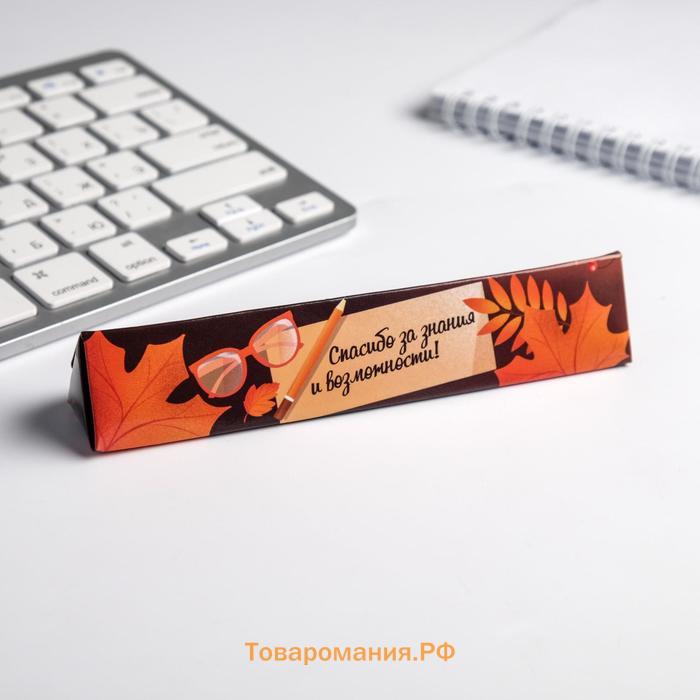 Ручка шариковая в подарочном футляре, металл, синяя паста, 1.0 мм «С днем учителя»