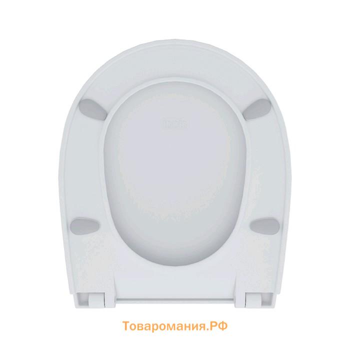 Сиденье для унитаза IDDIS 005PPS3i31, микролифт, полипропилен, белое