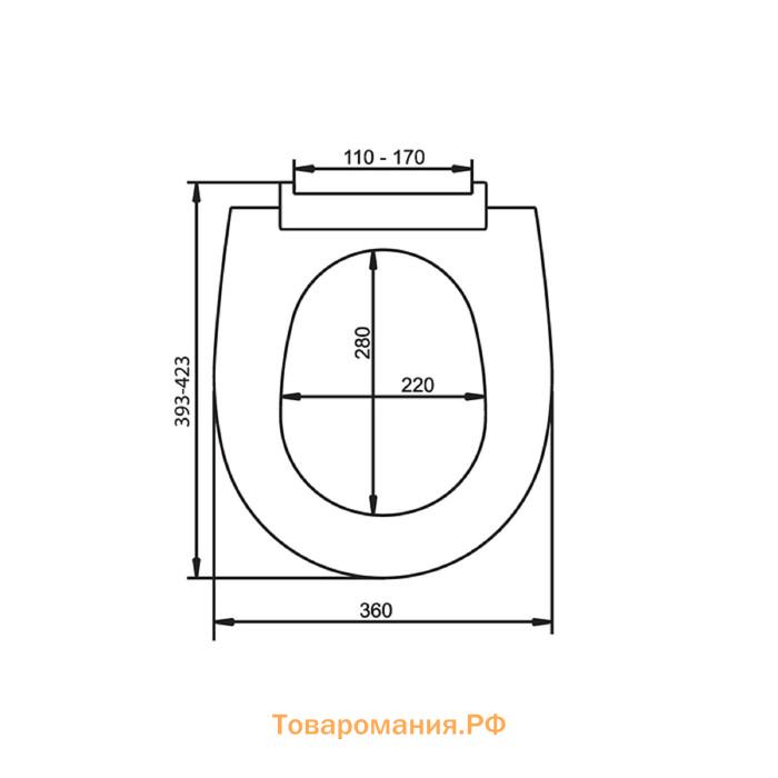 Сиденье для унитаза IDDIS 005PPS3i31, микролифт, полипропилен, белое