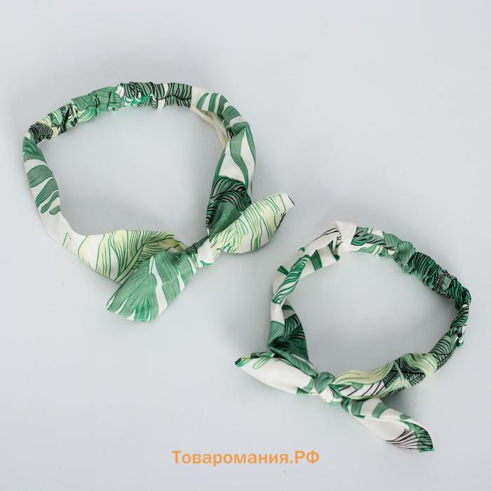 Повязка на голову для мамы и дочки M&B «Family look» 2 шт., МИКС