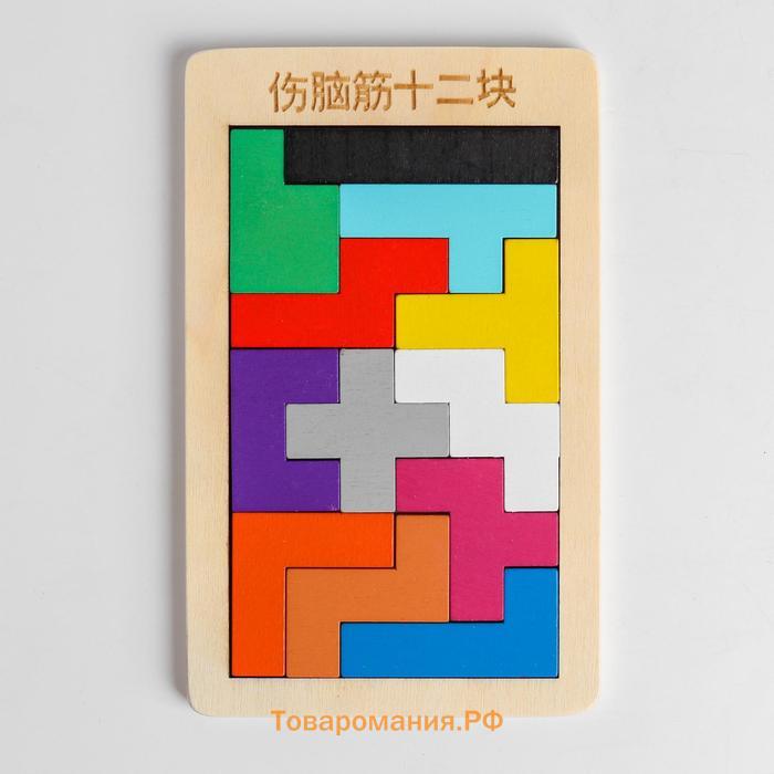 Головоломка «Тетрис», мини, 10 × 16 × 0,6 см