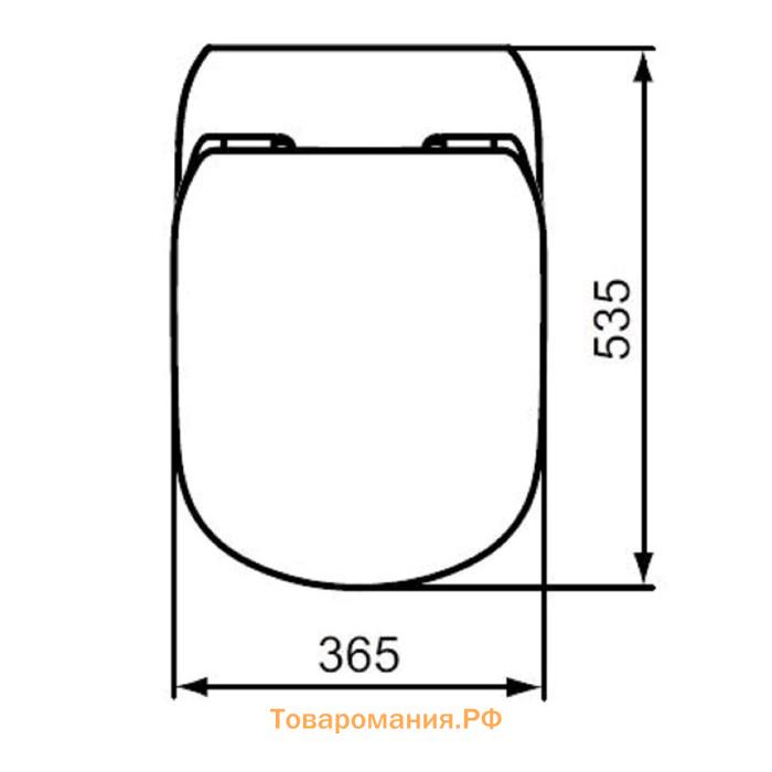 Сиденье и крышка для унитаза Ideal Standard Tesi T352701, тонкое, с микролифтом