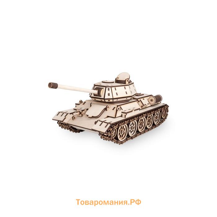 Конструктор деревянный 3D EWA «Танк T-34»