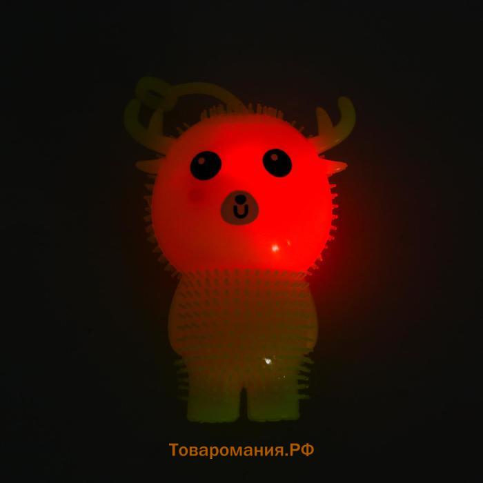 Ёжка «Олень», световой, цвета МИКС