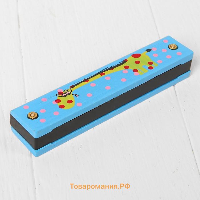 Губная гармошка «Жирафики», цвета МИКС