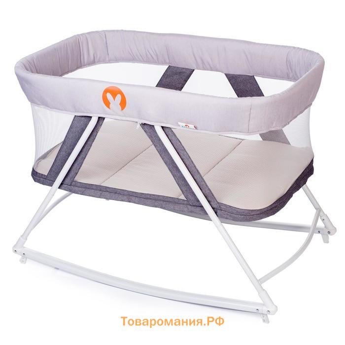 Кровать-колыбель ROCKING CRIB, цвет светло-серый