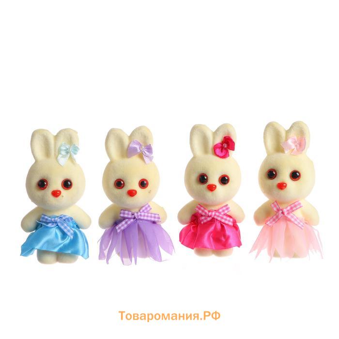 Ёлочная игрушка - подвеска из пенопласта «Зайка в юбочке», 13 см