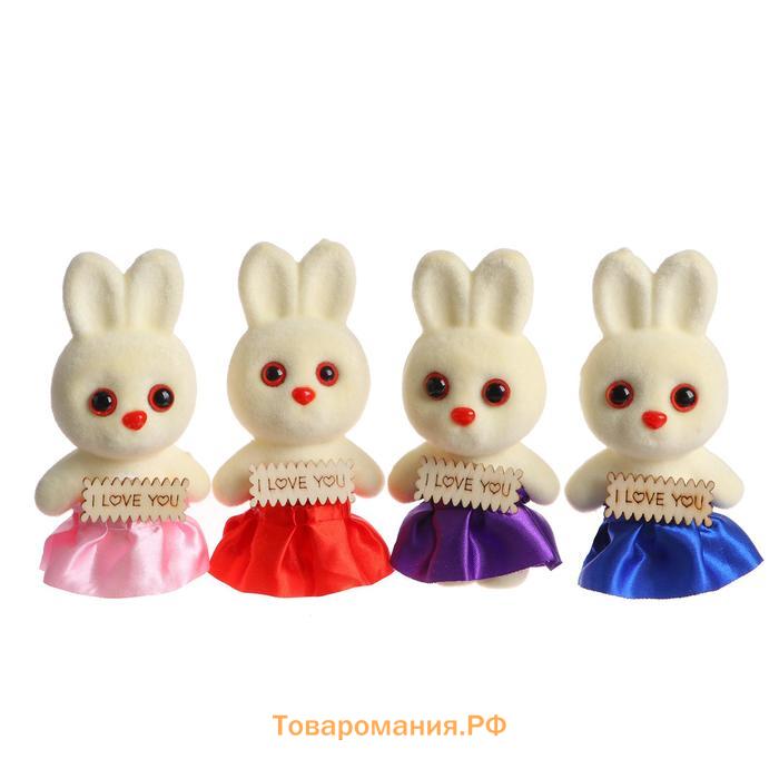 Ёлочная игрушка - подвеска из пенопласта «Зайка», с табличкой