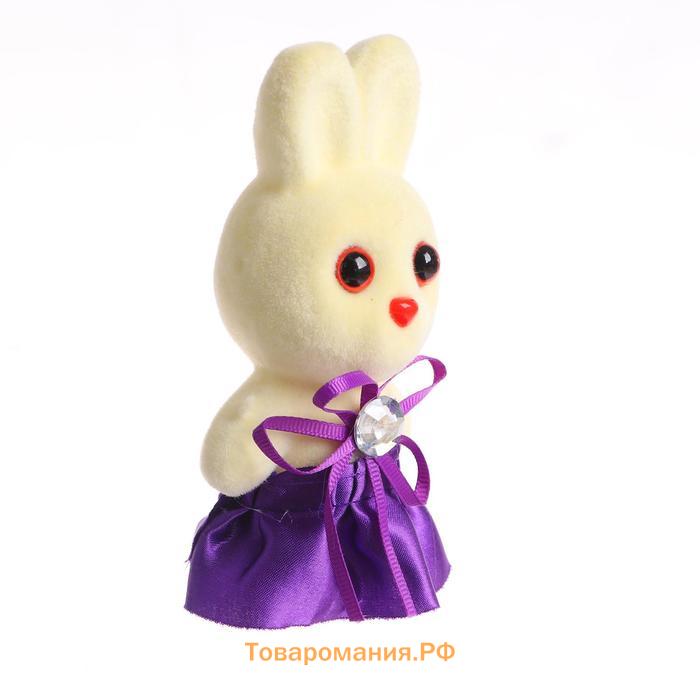Ёлочная игрушка - подвеска из пенопласта «Зайка в юбке», 13 см