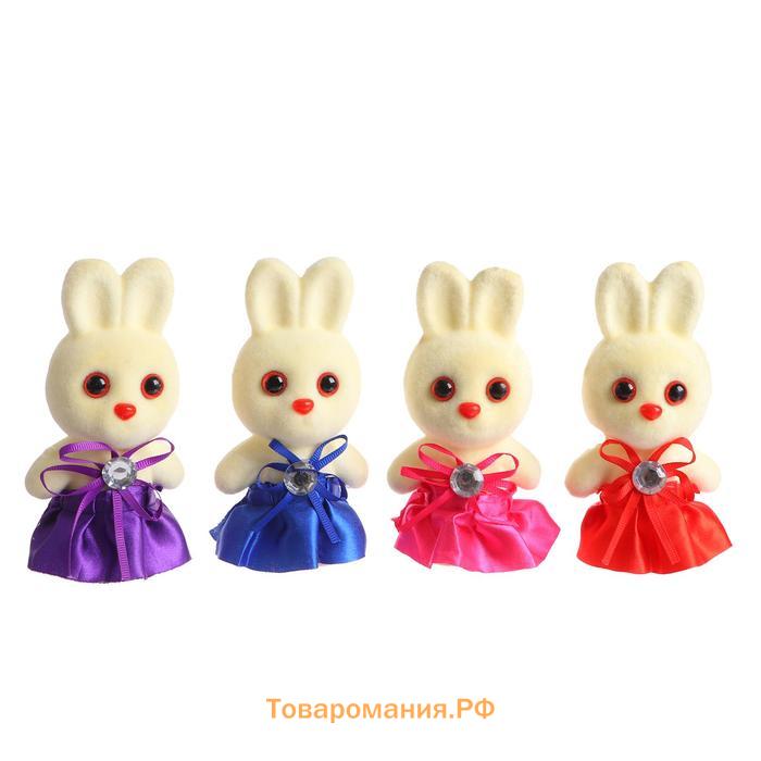 Ёлочная игрушка - подвеска из пенопласта «Зайка в юбке», 13 см