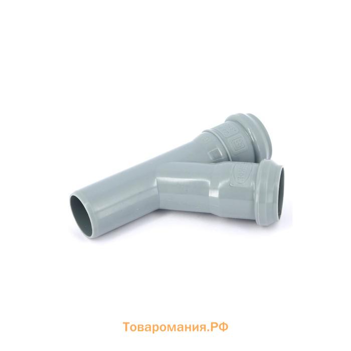 Тройник канализационный Sinikon 508001.R, d=32 x 32 мм, 45°