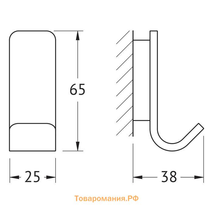 Крючок, хром