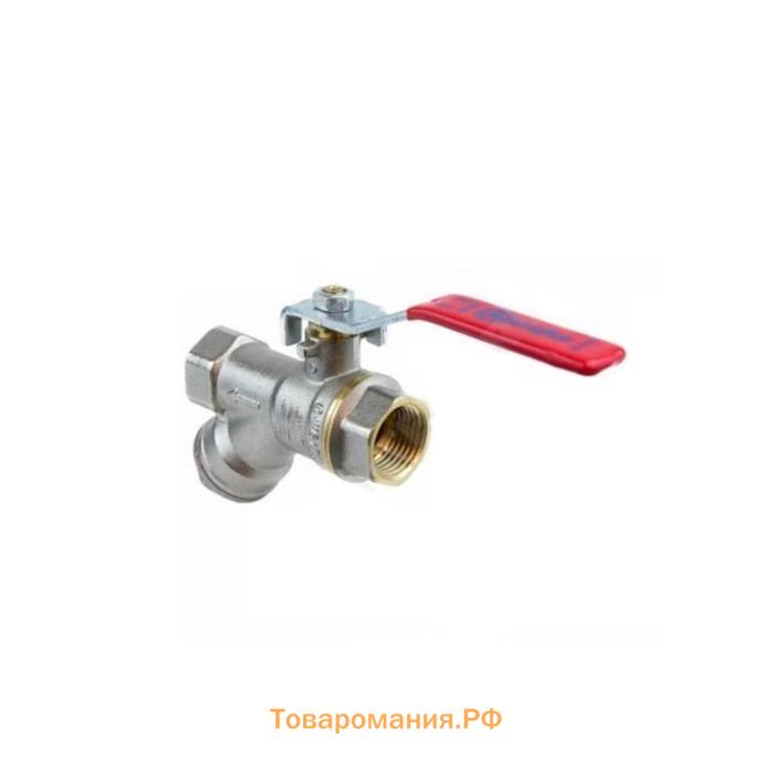 Кран шаровой Aquasfera 1014-03, 1", PN 25, с фильтром, полнопроходной, рычаг