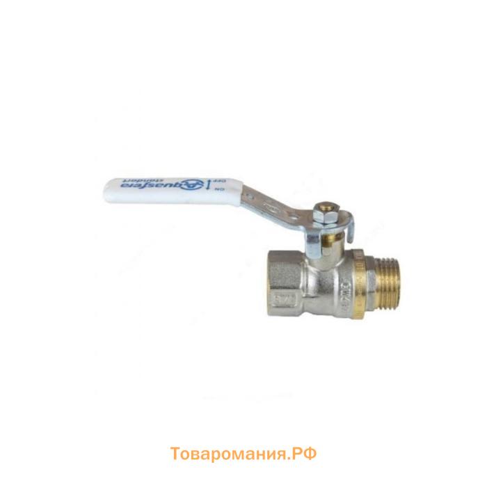 Кран шаровой Aquasfera Standard 1103-01, 1/2", PN 40, внутренняя/наружная, рычаг, никель