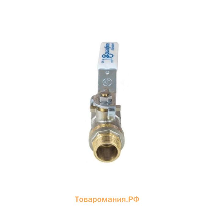 Кран шаровой Aquasfera Standard 1103-01, 1/2", PN 40, внутренняя/наружная, рычаг, никель