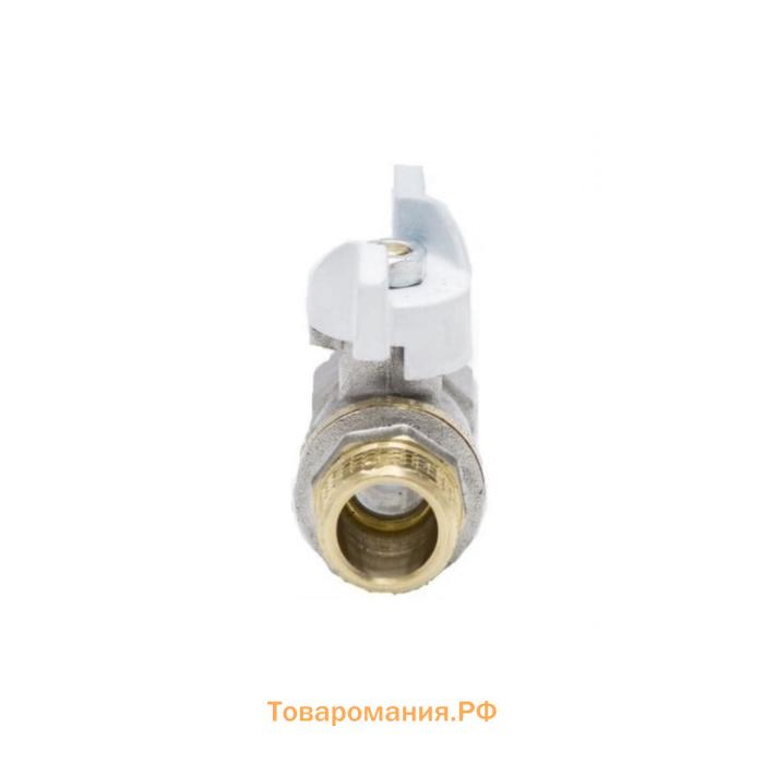 Кран шаровой Aquasfera Standard 1104-01, 1/2", PN 40, внутренняя/наружная, бабочка, никель