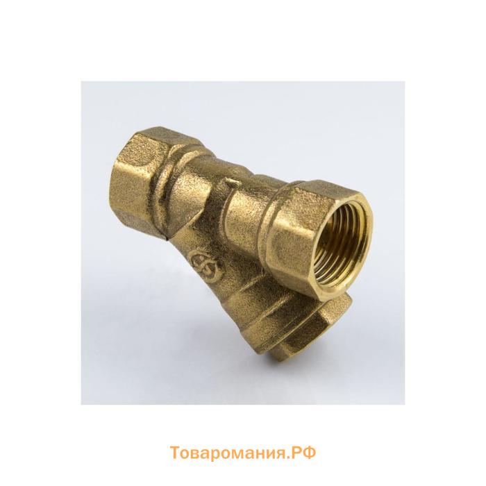 Фильтр грубой очистки Aquasfera 4001-02, 3/4", DN 20, внутренняя/внутренняя резьба, латунь