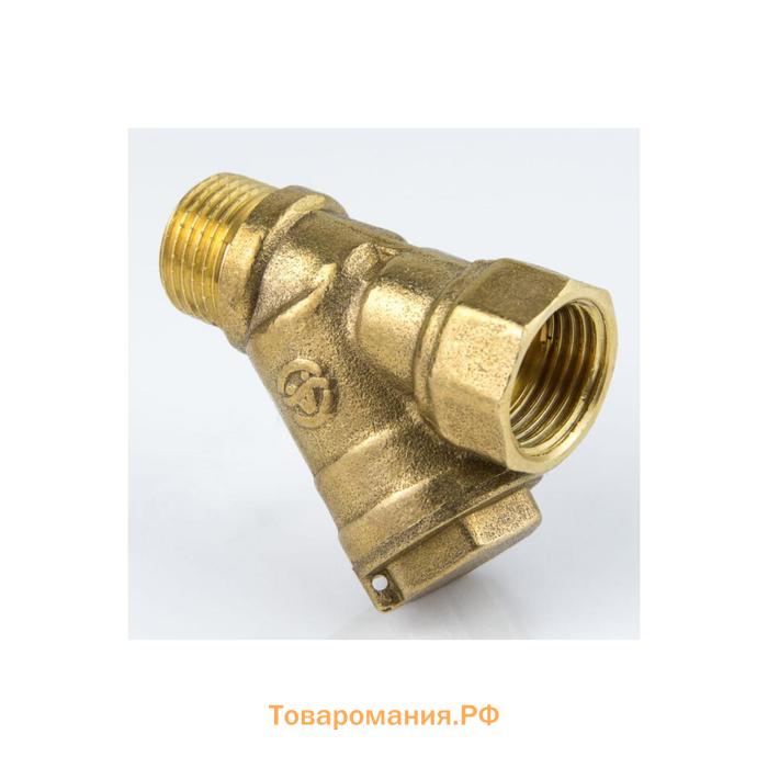 Фильтр грубой очистки Aquasfera 4002-02, 3/4", DN 20, внутренняя/наружная резьба, латунь