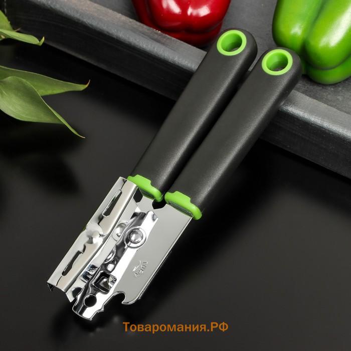 Нож консервный Lime, 20×5 см, цвет чёрный