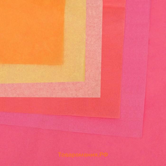 Бумага тишью, палитра №2, «МИКС», 50×66 см