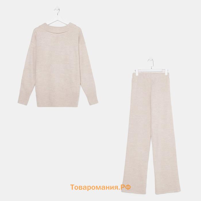 Костюм женский (джемпер и брюки) MIST р. 40-42, бежевый